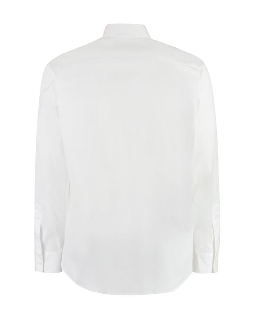 DSquared² White Stretch Cotton Shirt for men