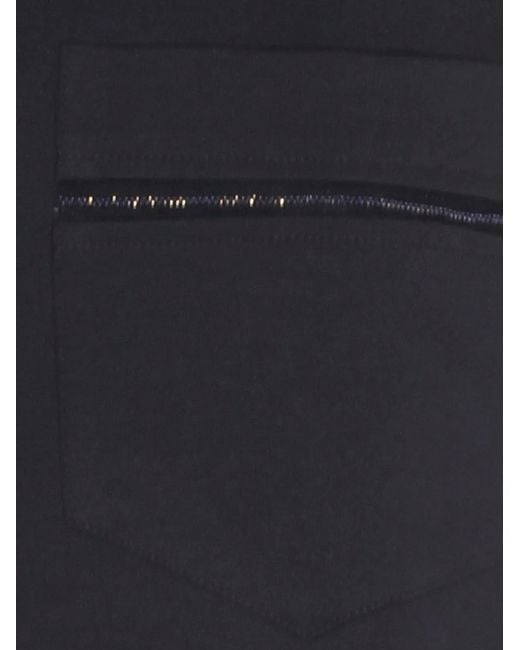Fabiana Filippi Black Viscose Polyamide Elastane T-Shirt