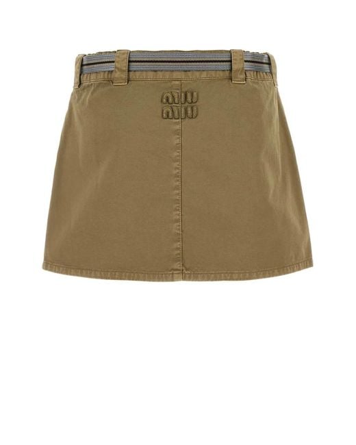 Miu Miu Green Gonne