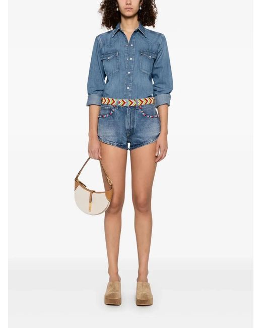 Polo Ralph Lauren Blue Denim Western Shirt