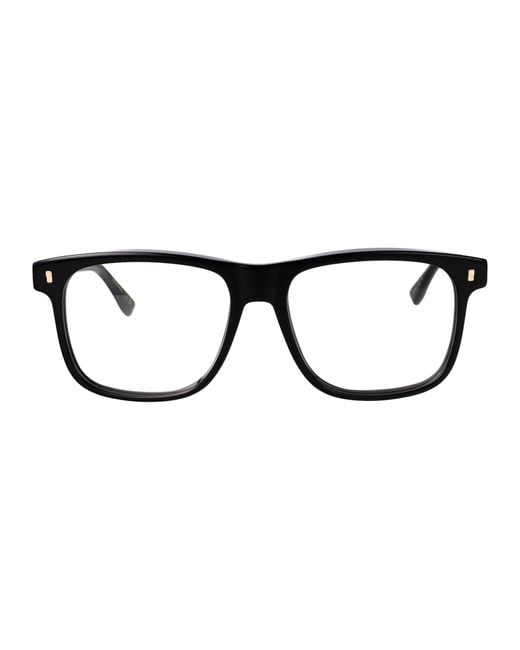 DSquared² Black Acetate Glasses for men