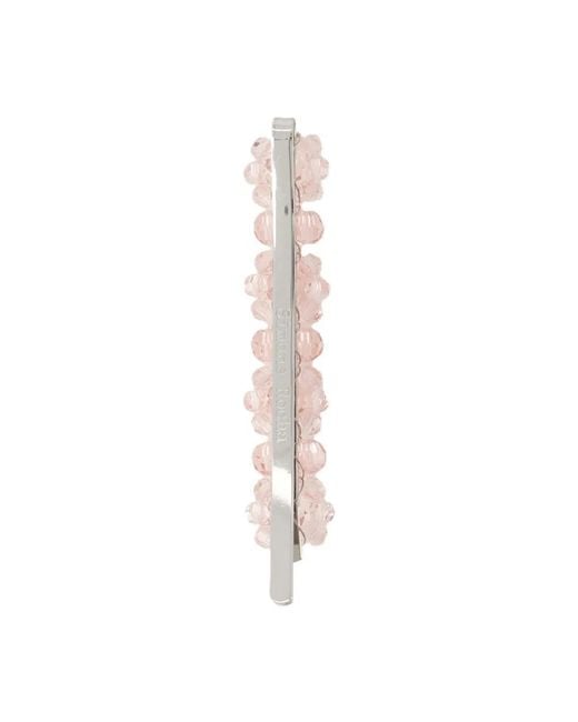Simone Rocha Pink Flower Hair Clip
