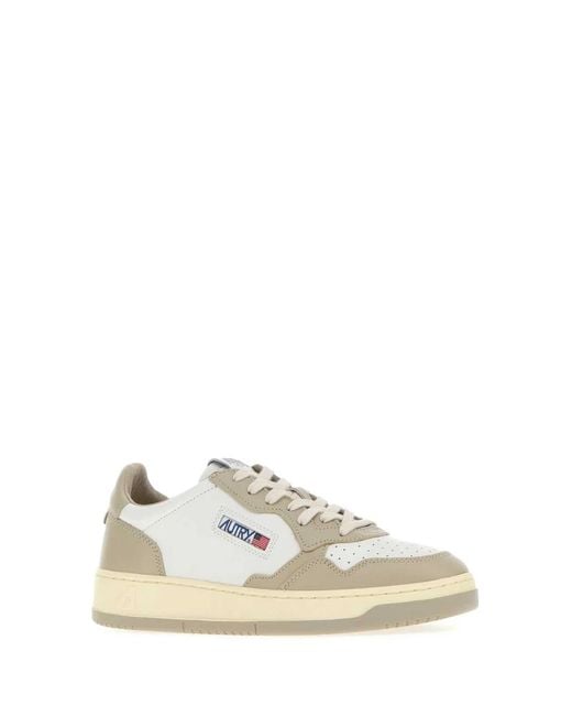 Autry White Medalist Low Wb67 Lea for men