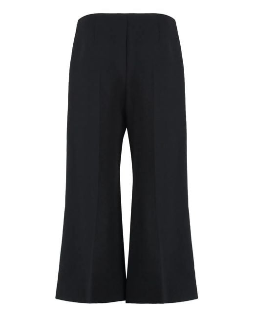 Khaite Black Cropped Pants