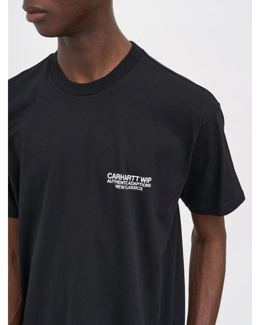 Carhartt Black T-Shirt S/S Sean Hamilton 03 for men