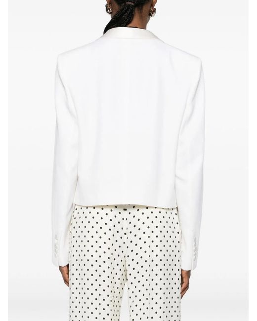 Tom Ford White Wool Tuxedo Jacket