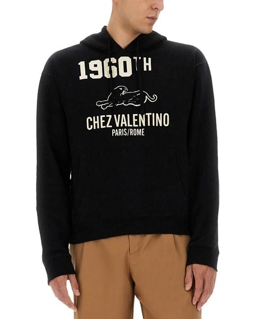 Valentino Black Sweater 1960 Chez for men