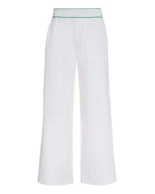 Bottega Veneta White Wide-Leg Trousers