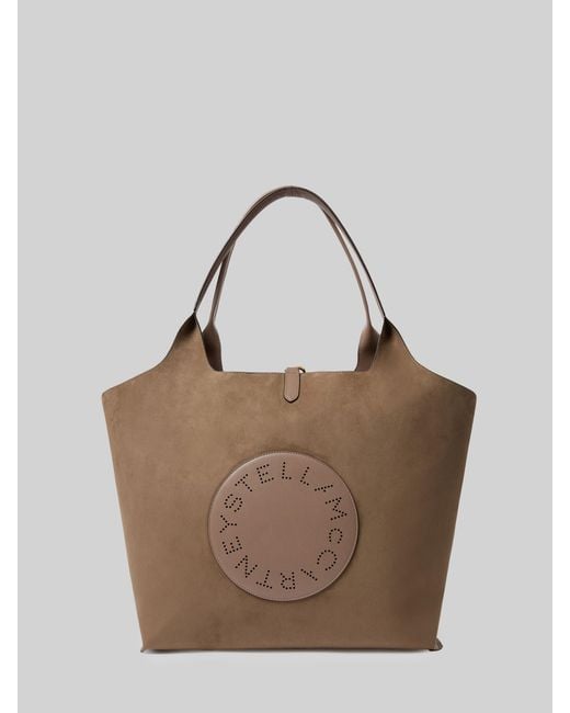 Stella McCartney Brown Reversible Tote Bag With Logo