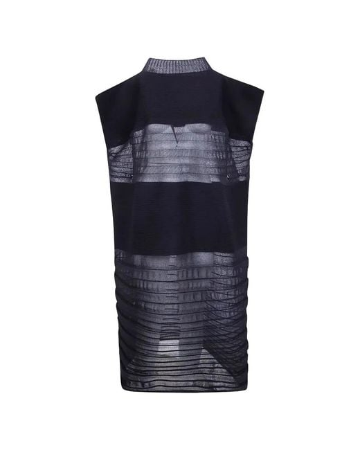 HOMME PLISSÉ Blue Homme Plisse "Moving Knit" Dress