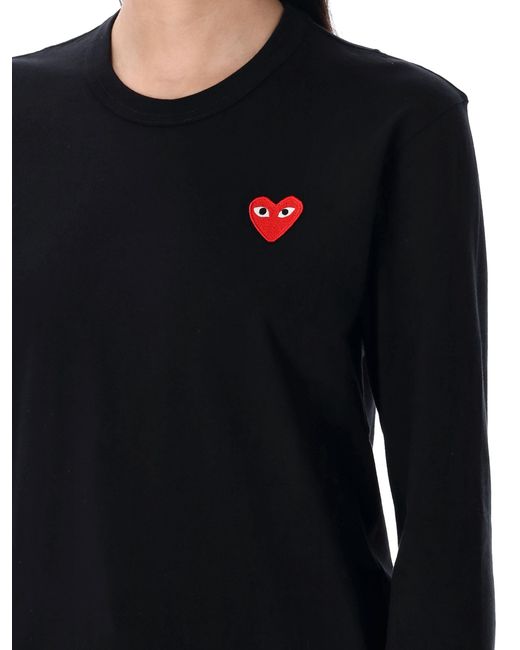 COMME DES GARÇONS PLAY Black Heart Long-Sleeve T-Shirt