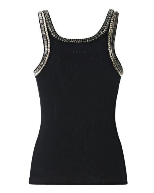 Pinko Black Cotton T Shirt