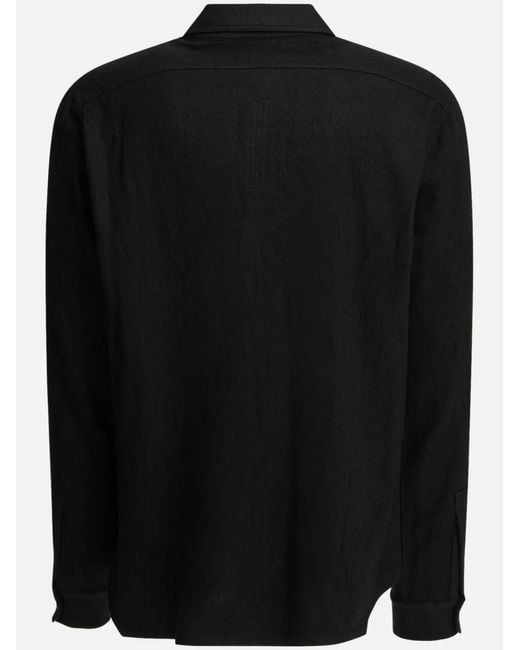 Rick Owens Black Work Shirt for men