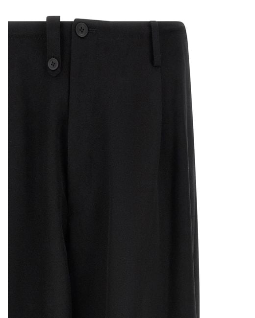 Yohji Yamamoto Black 'New Standard Wallet' Pants for men