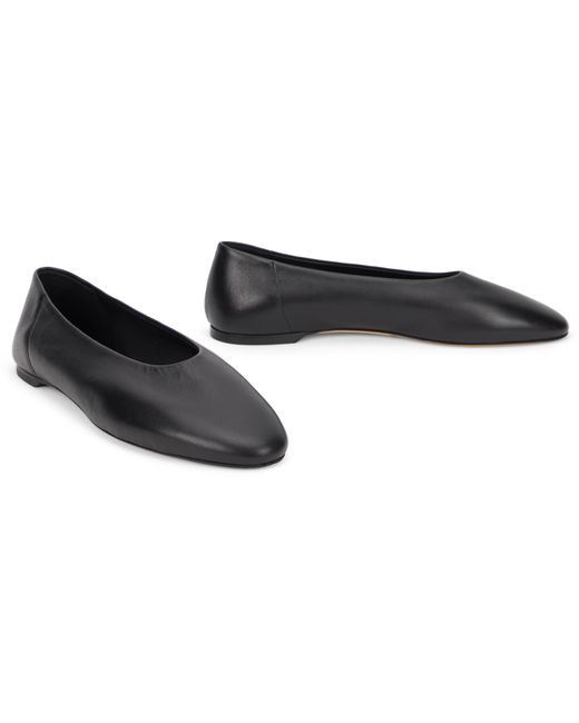 Totême  Black Slip Nappa Ballerinas