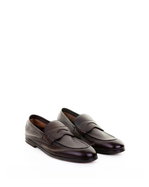 BARRET White Leather Moccasin for men