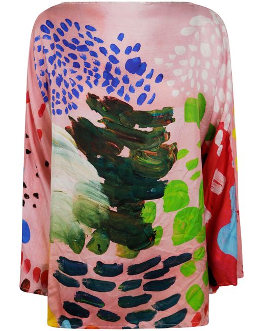 Daniela Gregis Multicolor Spices Drawing Print Blouse
