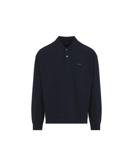 Prada Blue Polo Sweatshirt for men
