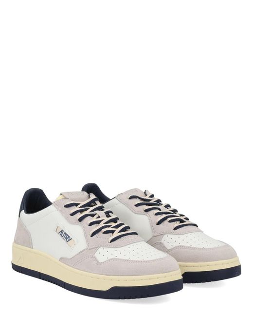 Autry White Medalist Low for men