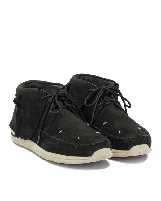 Visvim Black "Lhamo Folk" Lace-Up Boots for men