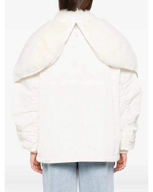 Ermanno Scervino Natural Polyester Parka