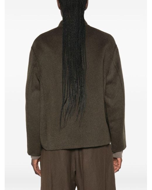 Soeur Green Wool Nylon Coat