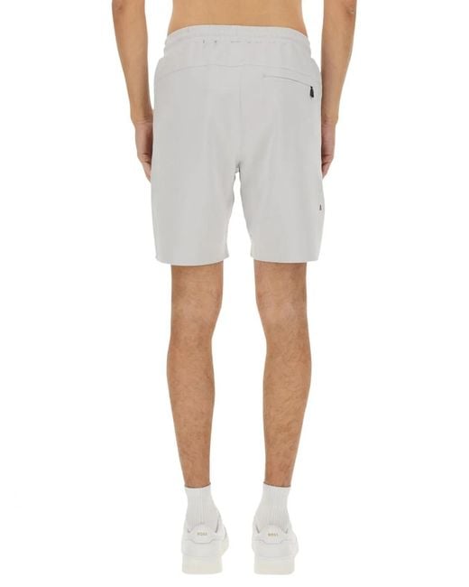 Boss Blue Technical Fabric Bermuda Shorts for men