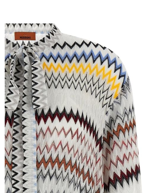 Missoni Gray Micro Chevron Dress