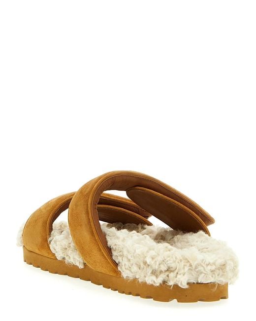 Gia Borghini Brown 'Alvine' Sandals