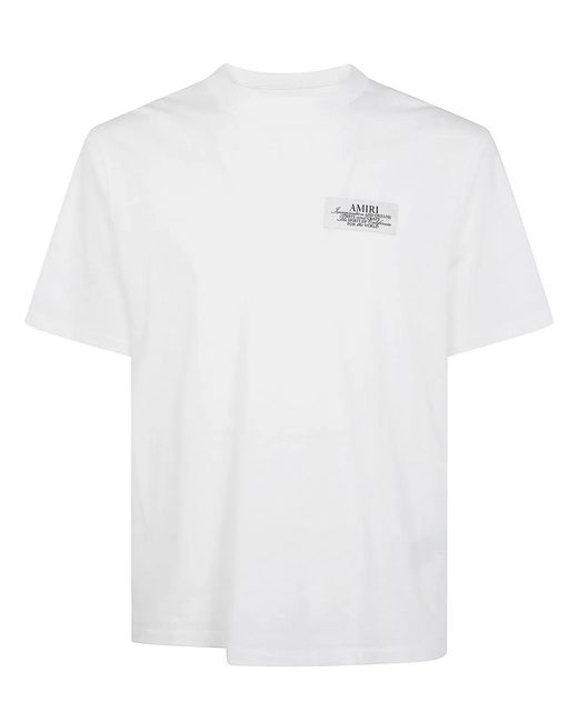 Amiri White Spirit" Tee for men
