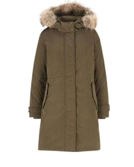 Woolrich Green Dark Polyester Coat