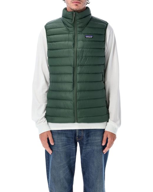 Patagonia Green Down Sweater Padded Vest for men
