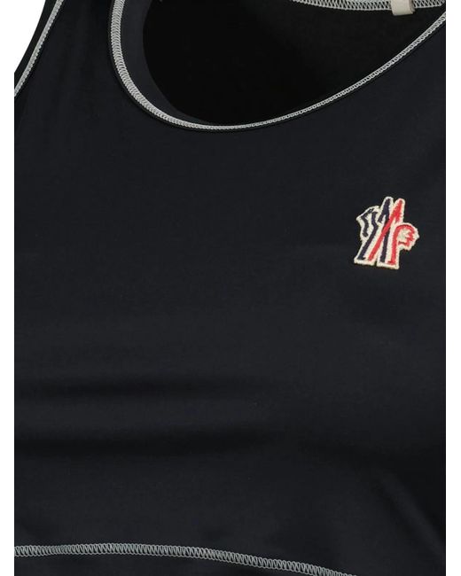 Moncler Black Polyamide Elastane Top