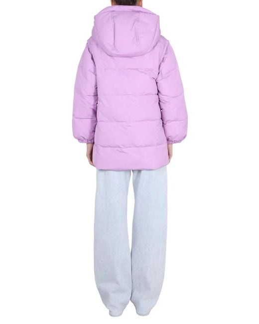Patou Purple Quilted Down Jacket