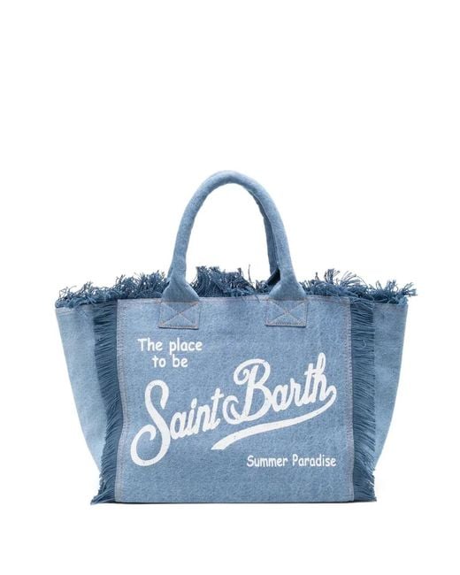 Mc2 Saint Barth Blue "Vanity" Tote Bag