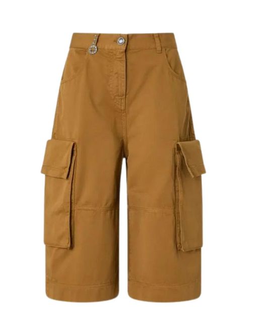 Pinko Natural Cotton Shorts