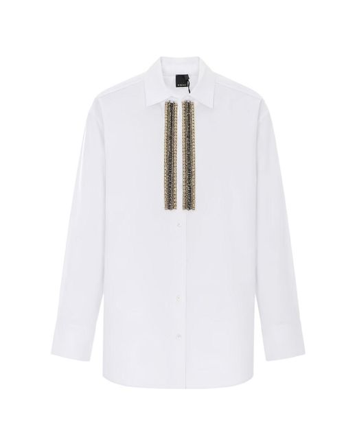 Pinko White Cotton Shirt
