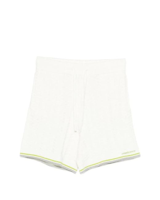 Casablanca White Shorts Cotton Blend for men
