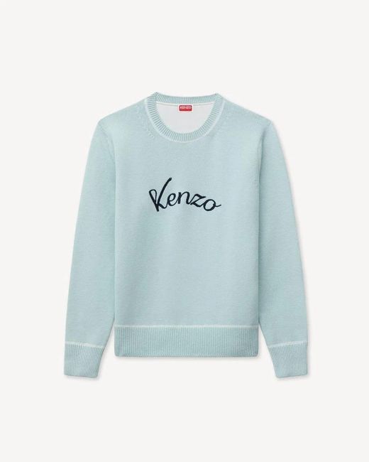 KENZO Blue Rws Varsity Jumper for men