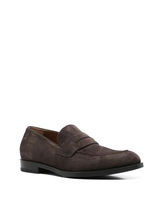 Zegna Brown New Classic Flex Loafers for men