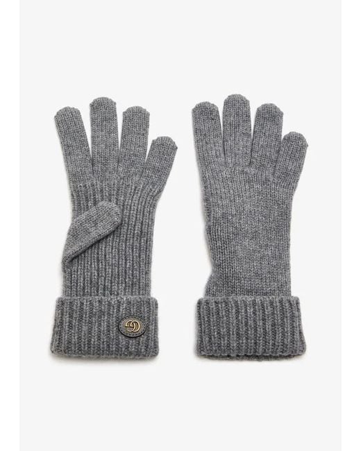 Gucci Gray G Wool Gloves