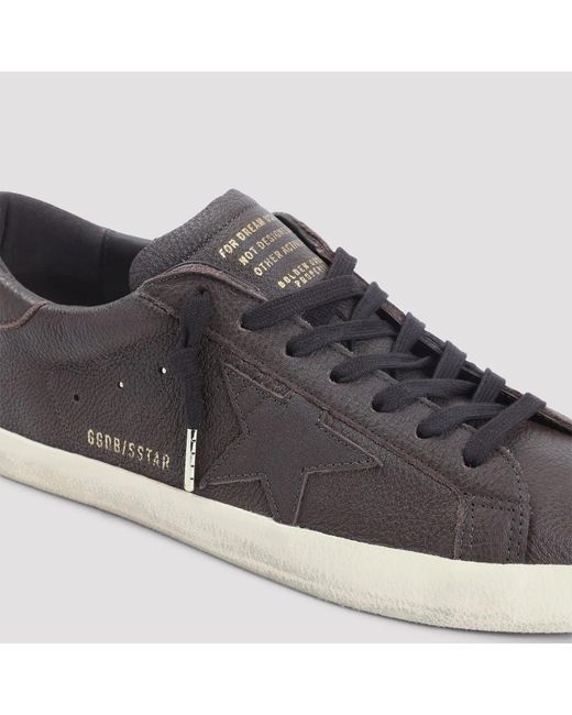 Golden Goose Deluxe Brand Blue Super-Star Leather Sneakers for men