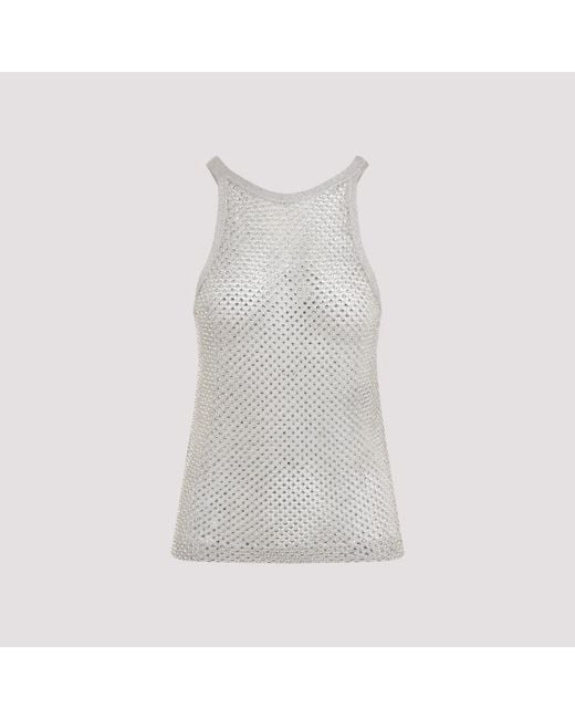 Tom Ford Gray Lurex Knit Top