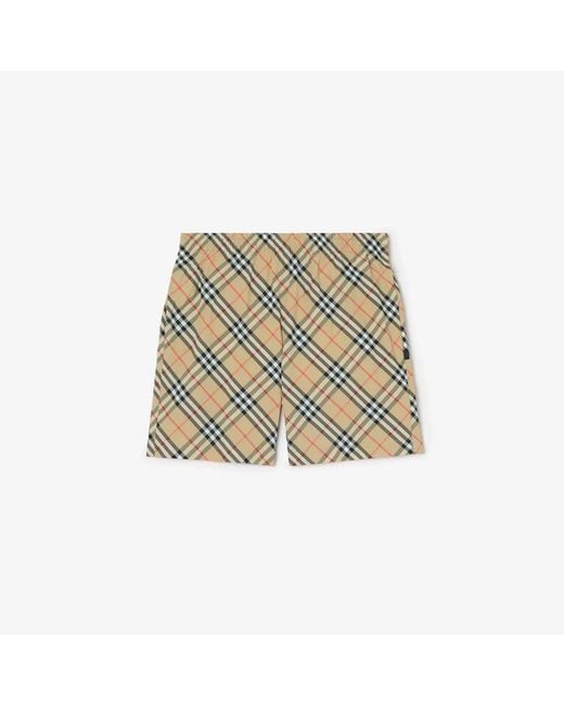 Burberry Natural Check Swim Shorts for men