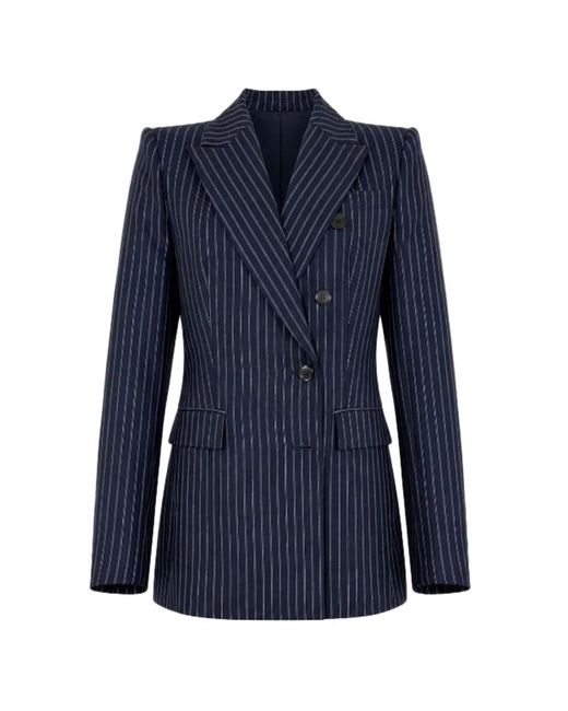 Pinko Blue Pinstripe Double Breasted Jacket