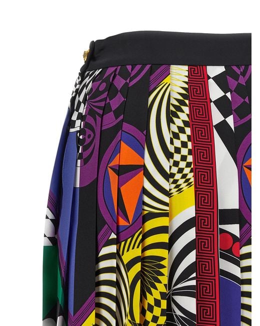 Versace Red 'Teatro' Skirt