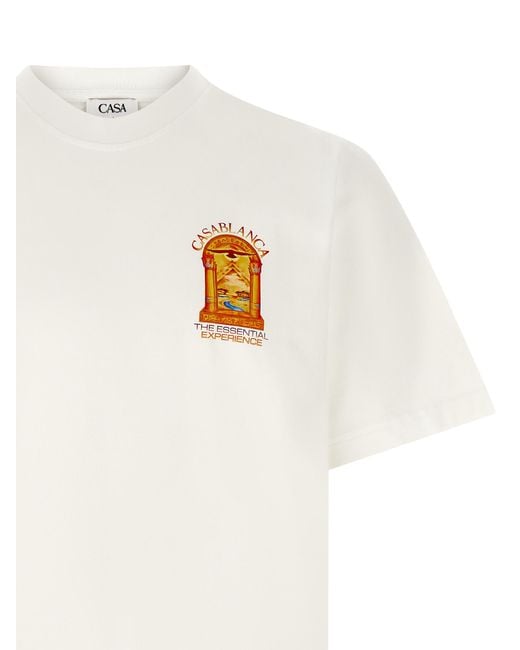 Casablanca White 'Hermons Mirage Arch Icon' T-Shirt for men