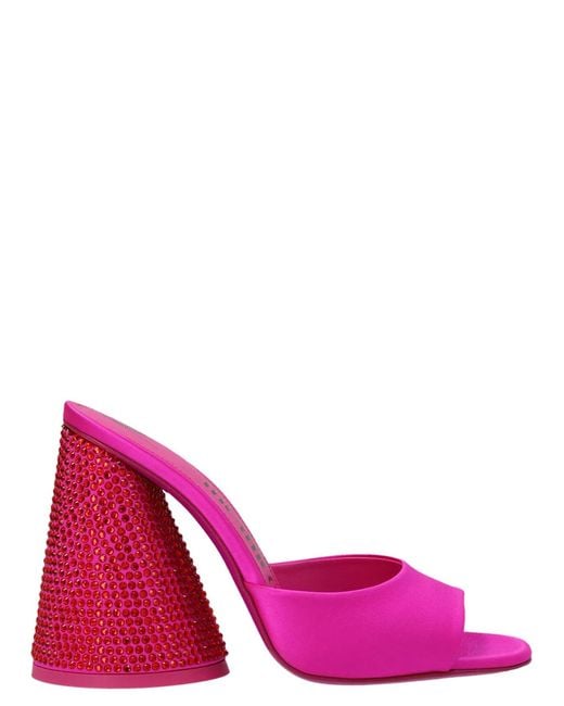 The Attico Pink 'Luz' Mules