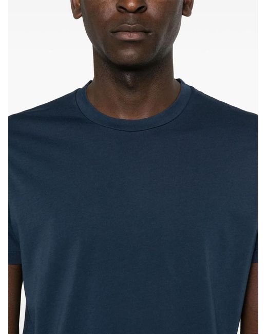 Finamore 1925 Blue Cotton T-Shirt for men