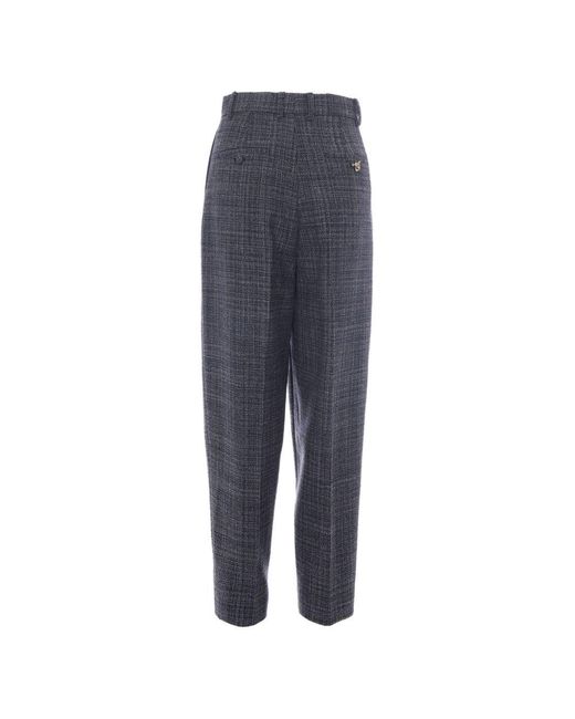 Fabiana Filippi Blue Virgin Wool Trousers